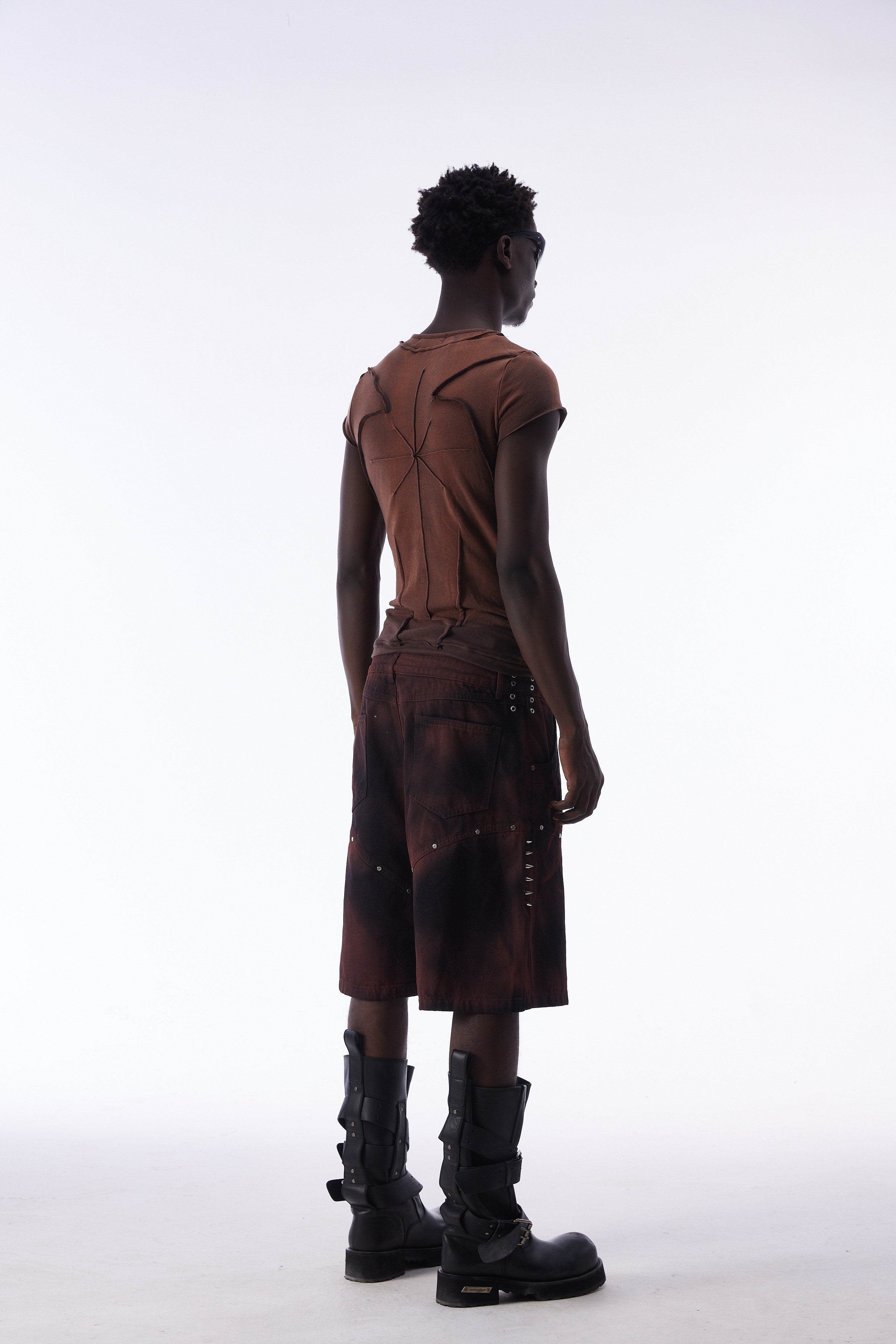 Omirad Raw Seam Washed Sleeveless Tee