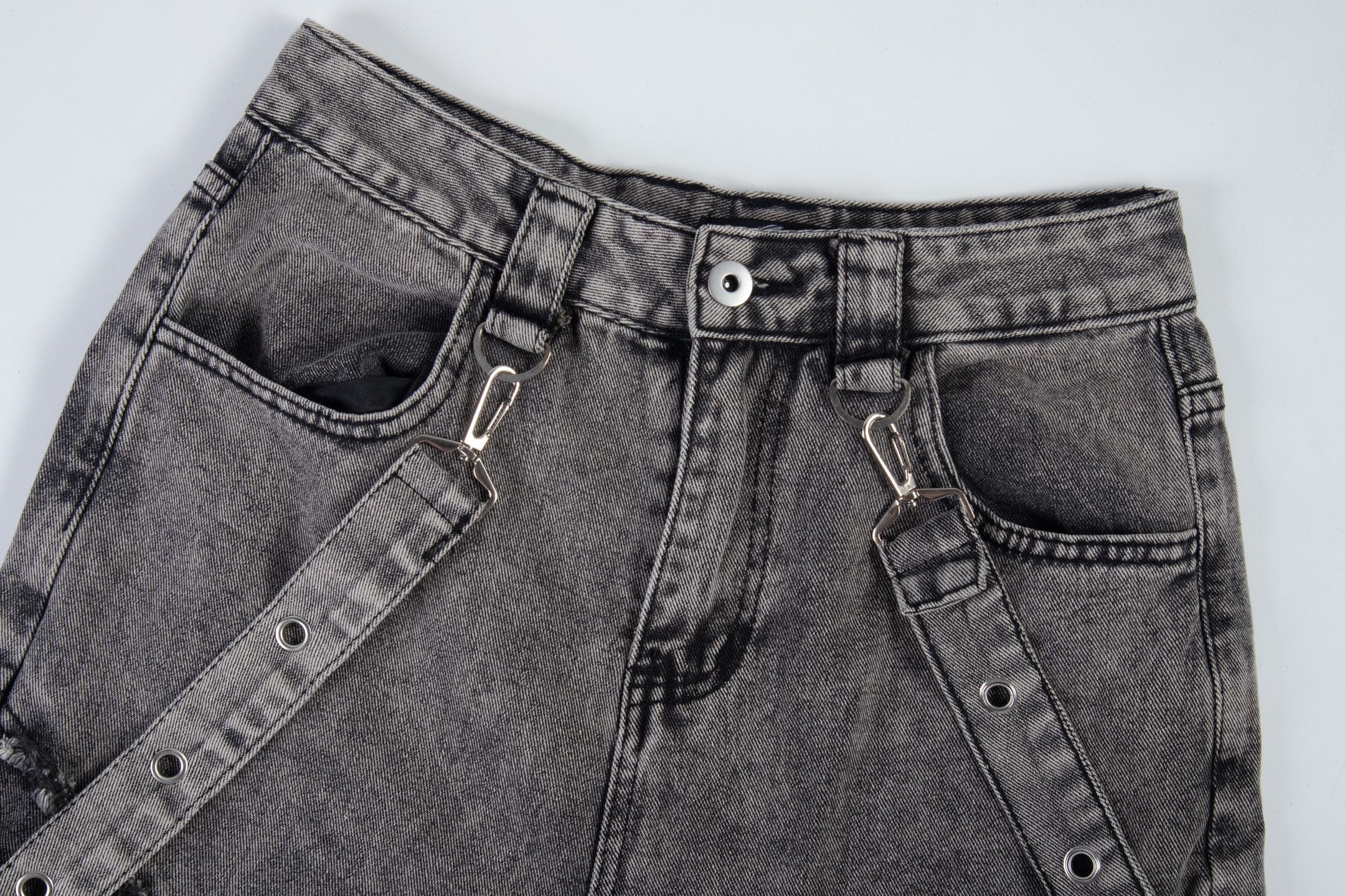 Omirad Deconstructed Strap Cargo Jeans