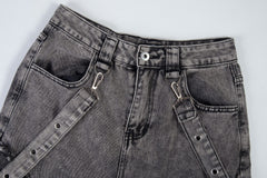 Omirad Deconstructed Strap Cargo Jeans