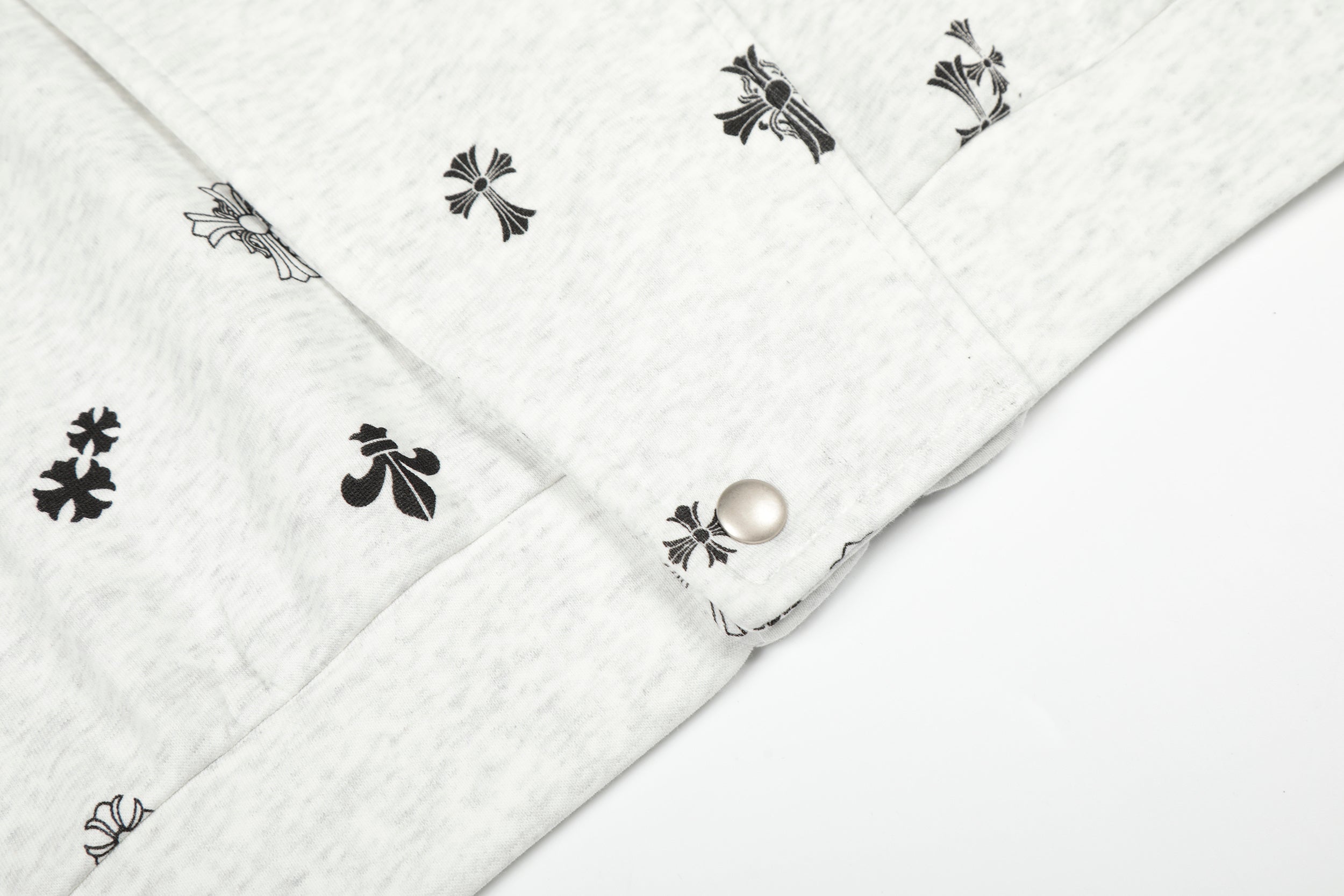 Omirad All-Over Cross Print Hooded Jacket