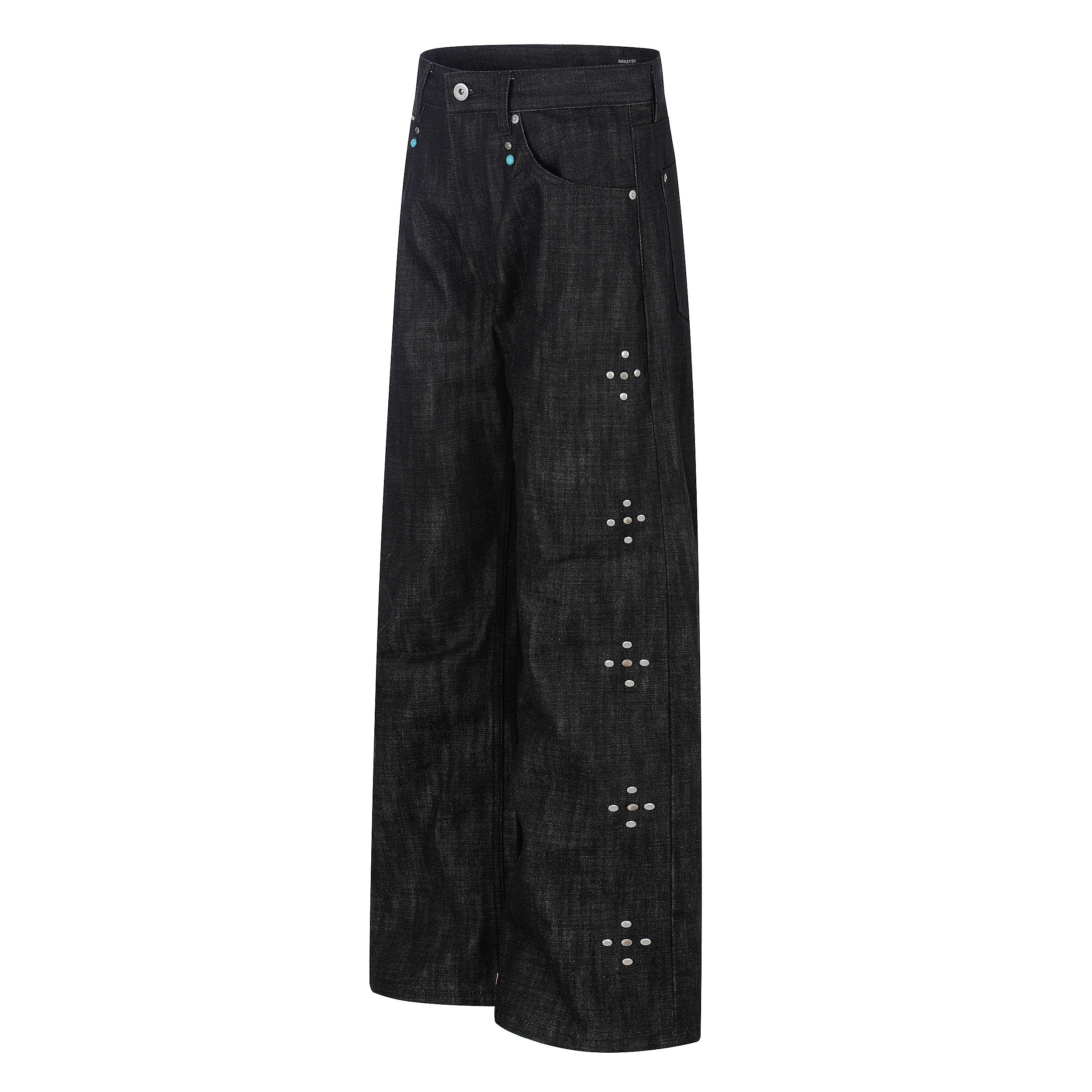 Omirad Raw Denim Wide-Leg Jeans