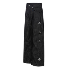 Omirad Raw Denim Wide-Leg Jeans