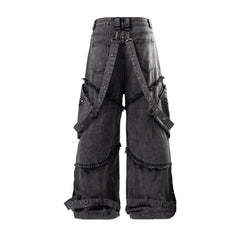 Omirad Deconstructed Strap Cargo Jeans