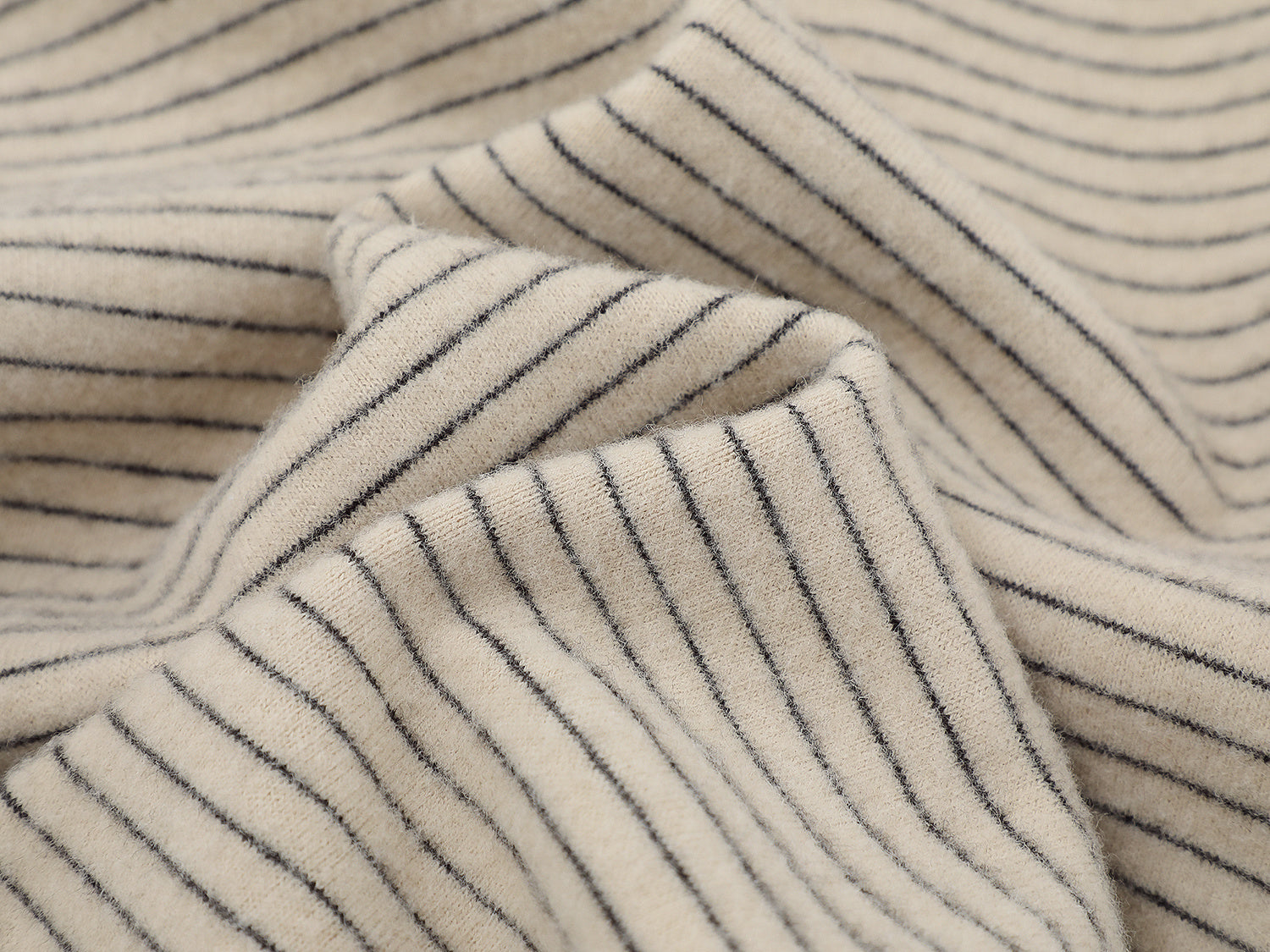 Omirad Striped Knit Zip Hoodie