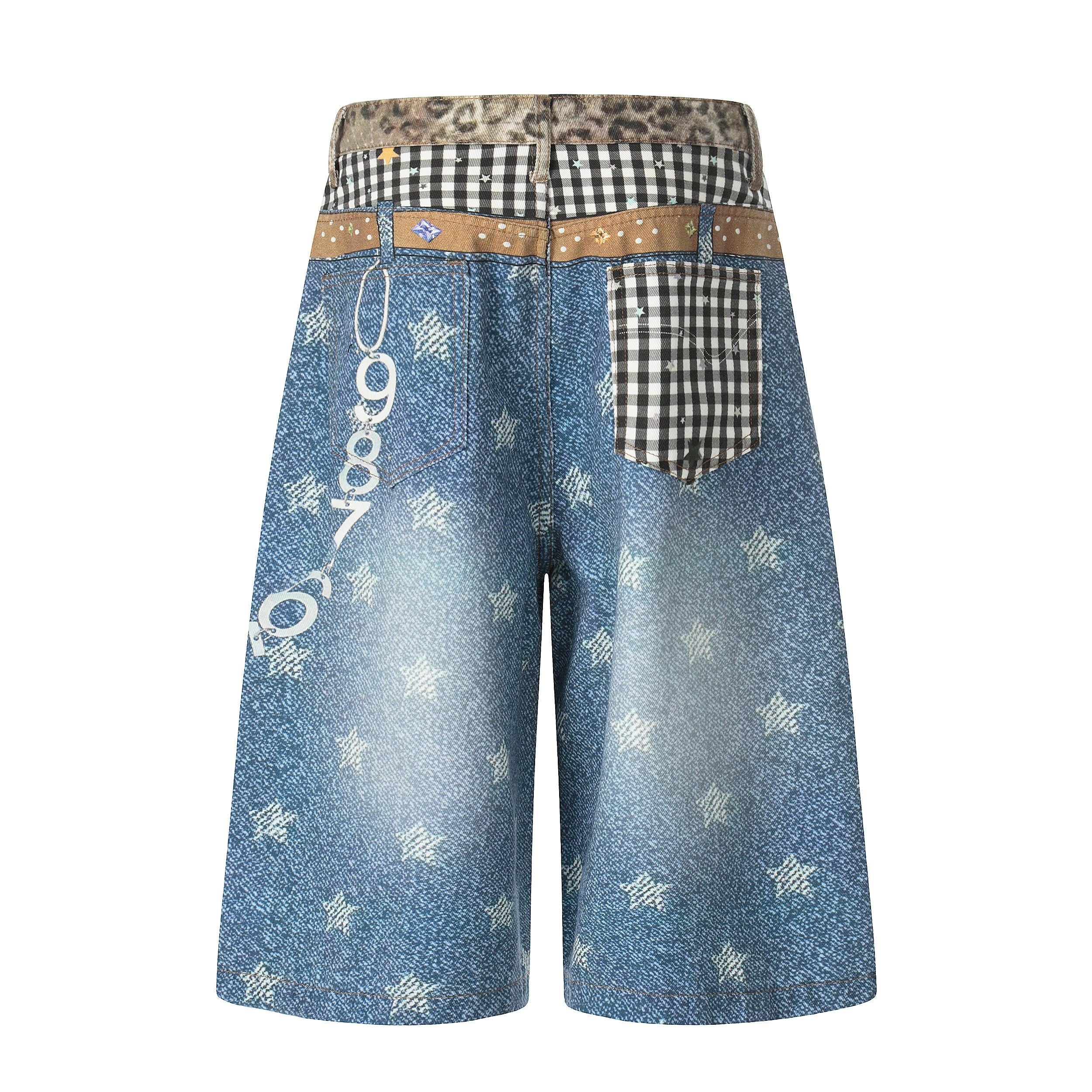 Omirad “Vintage Patchwork Denim Shorts”