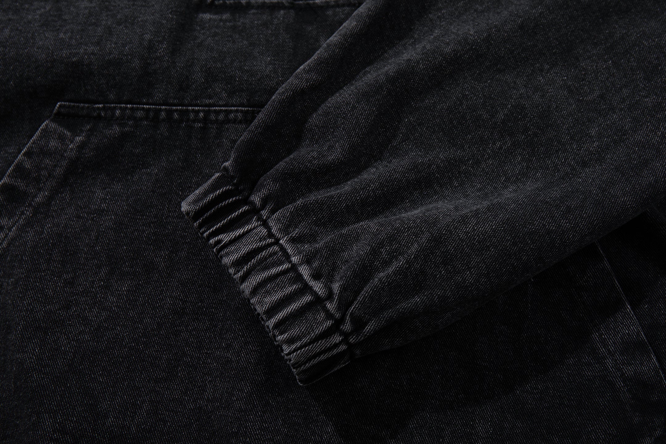 Omirad Toggle-Front Washed Denim Hoodie