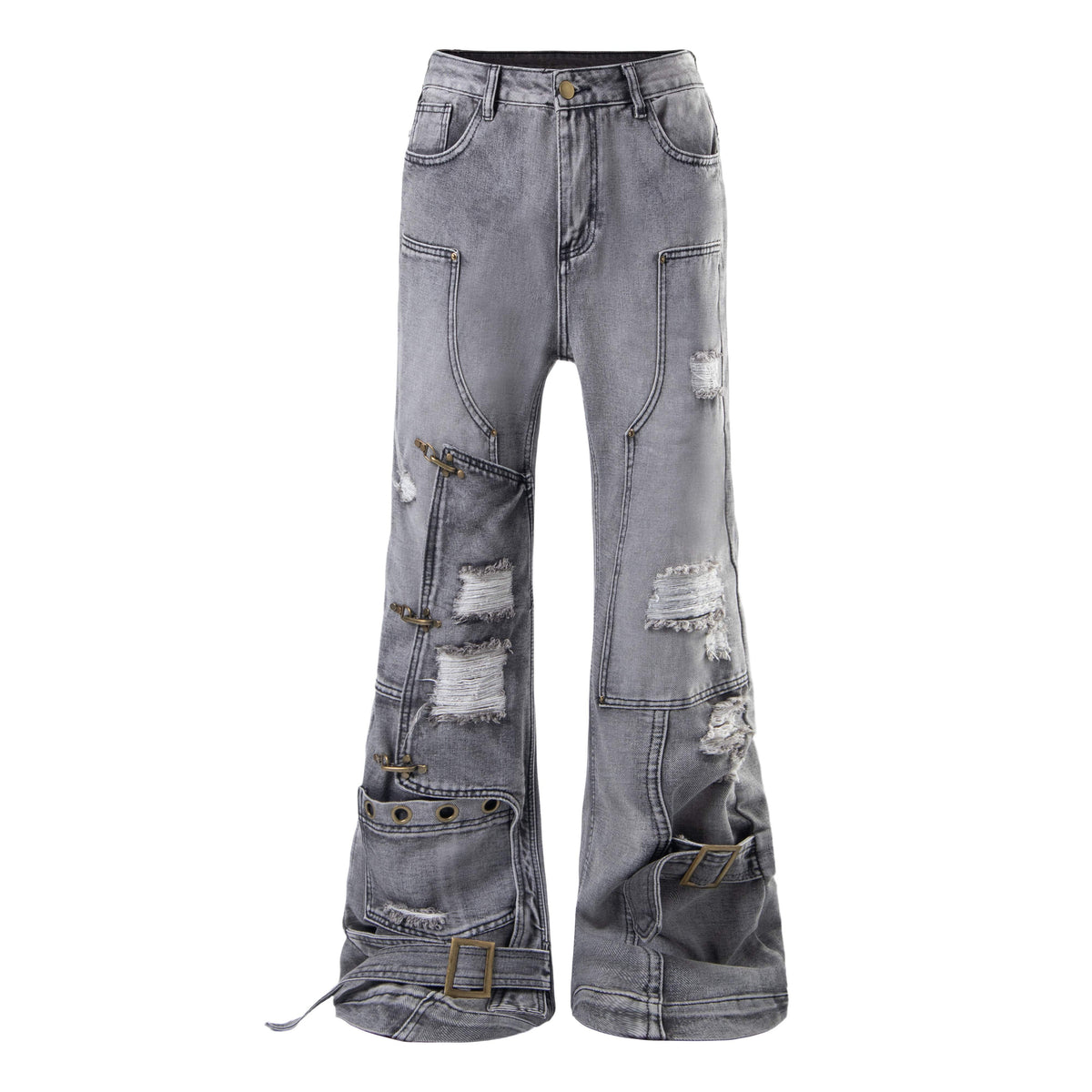 Omirad Distressed Flare Jeans