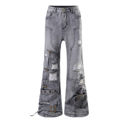 Omirad Distressed Flare Jeans