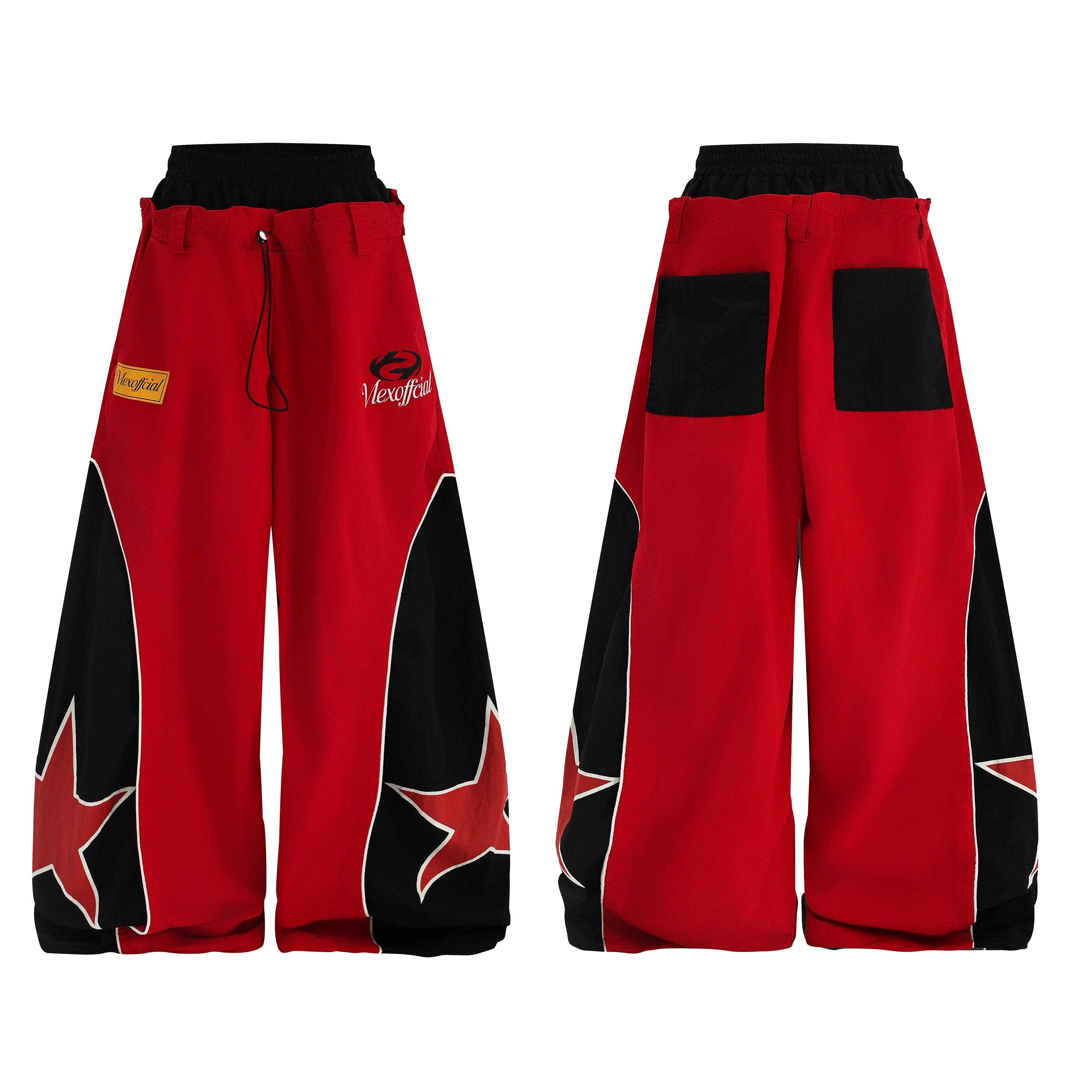 Omirad Star Panel Wide-Leg Sweatpants