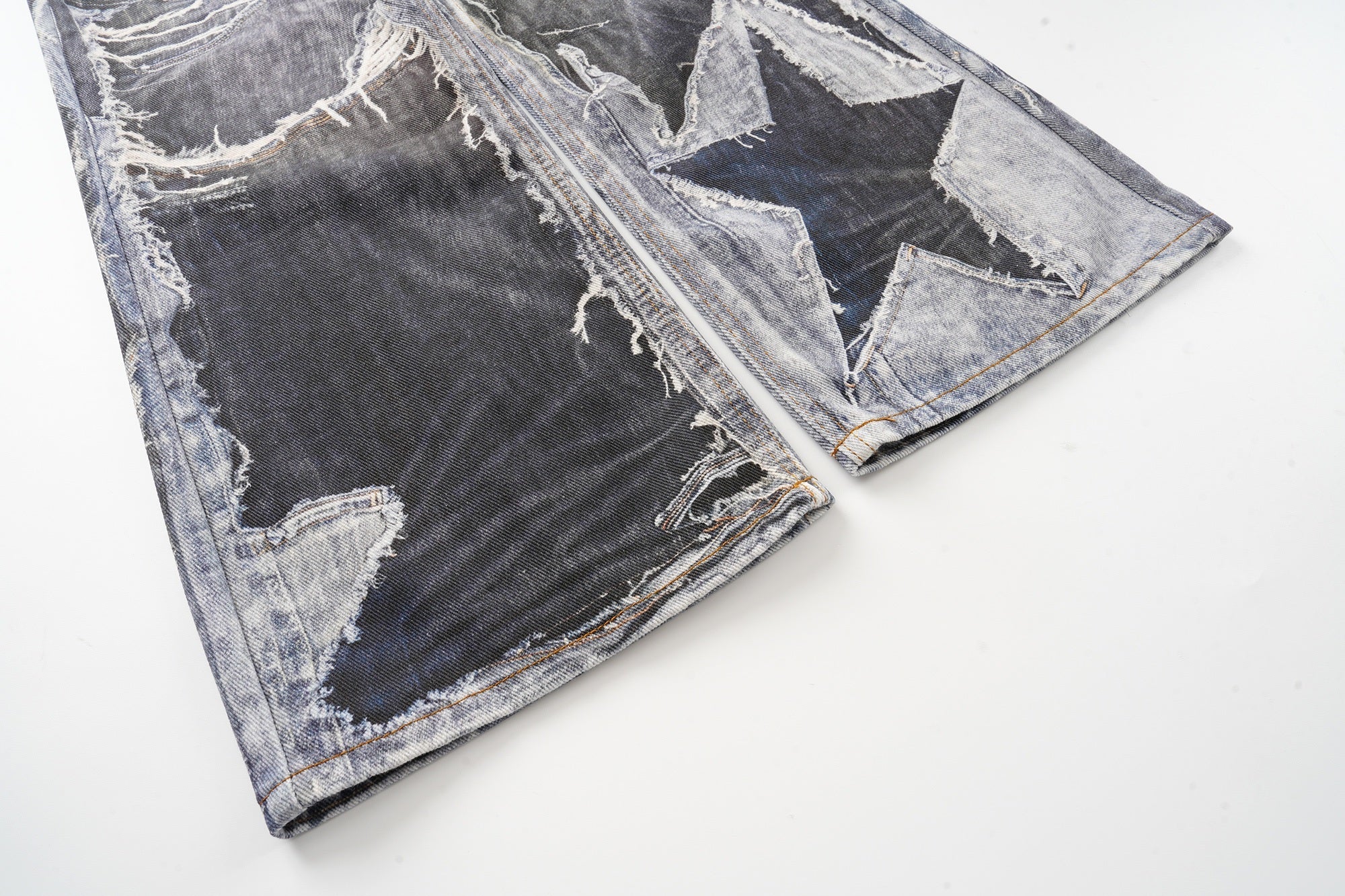 Omirad Distressed Patchwork Jeans