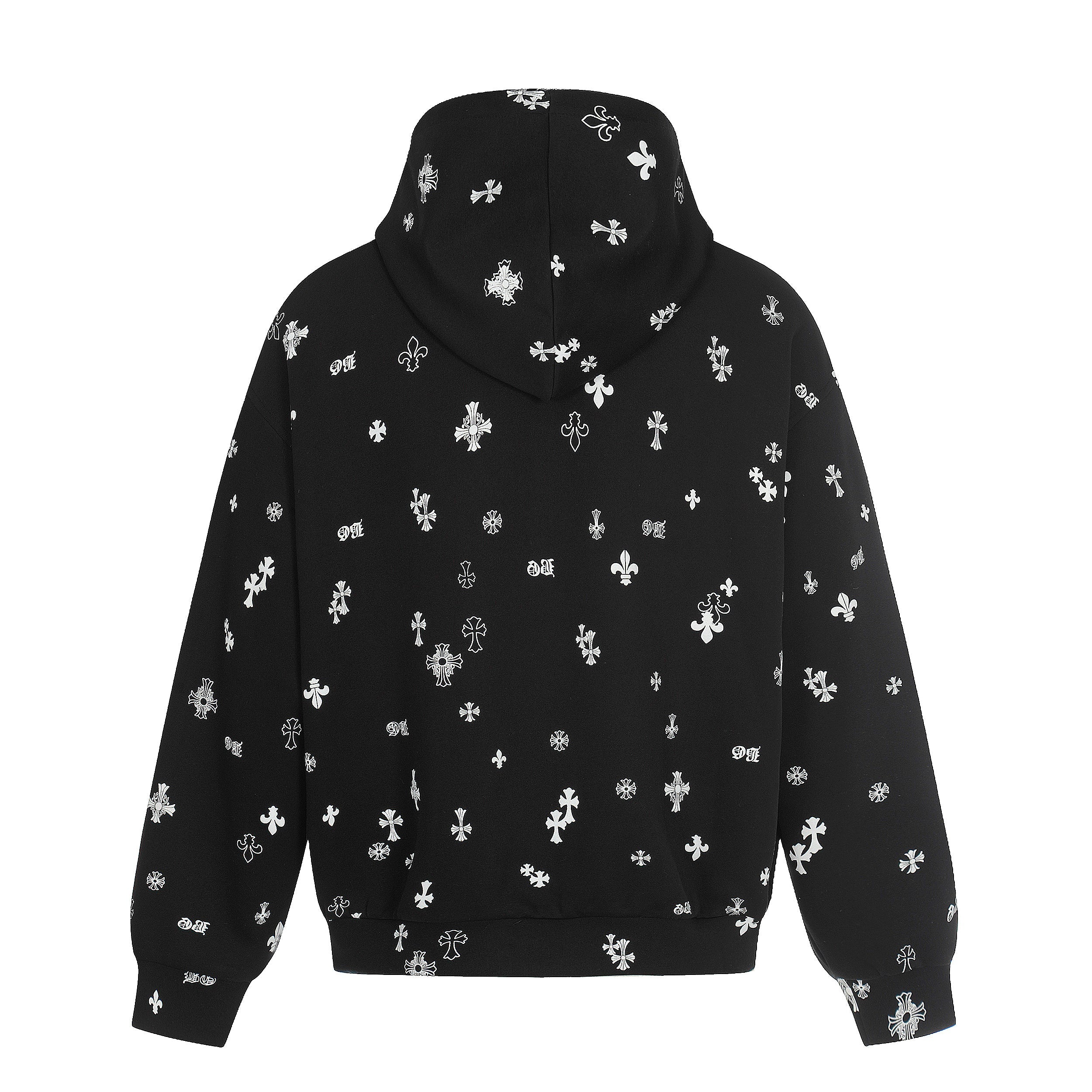 Omirad All-Over Cross Print Hooded Jacket
