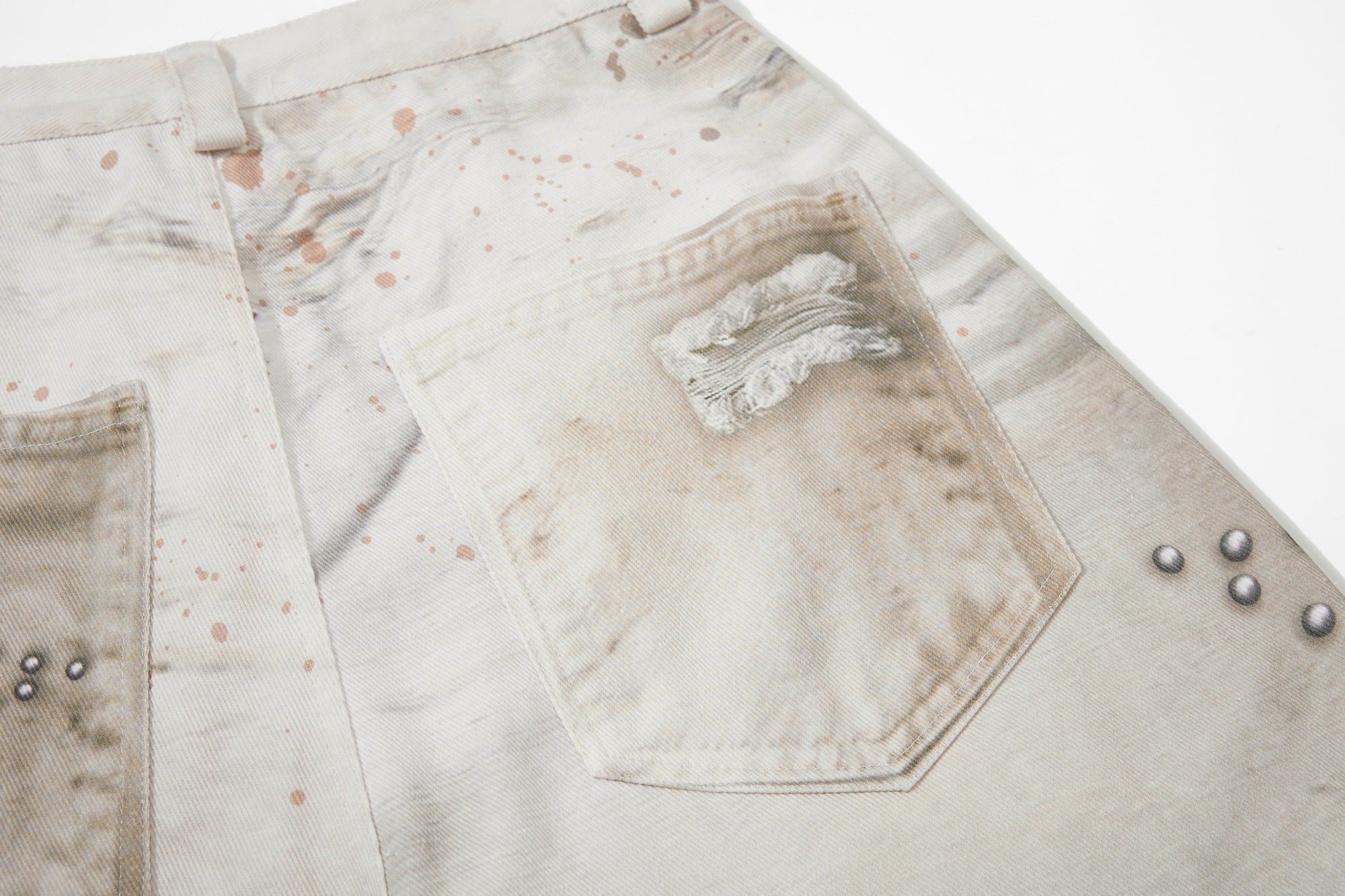 Omirad Vintage Angel Wing Balloon Jeans
