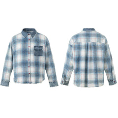 Omirad Vintage Plaid Flannel Shirt