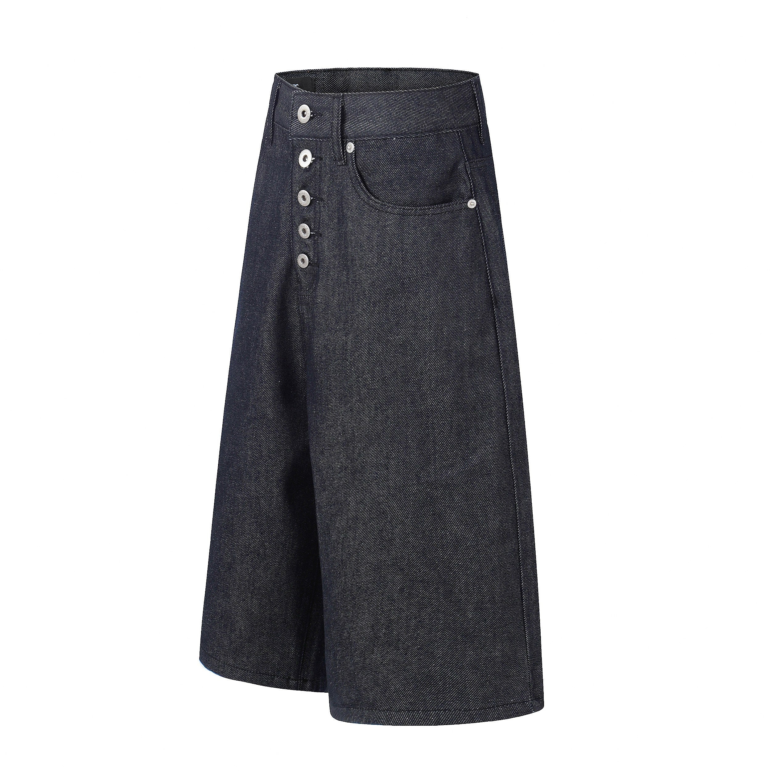 Omirad “Raw Button Denim Jorts”