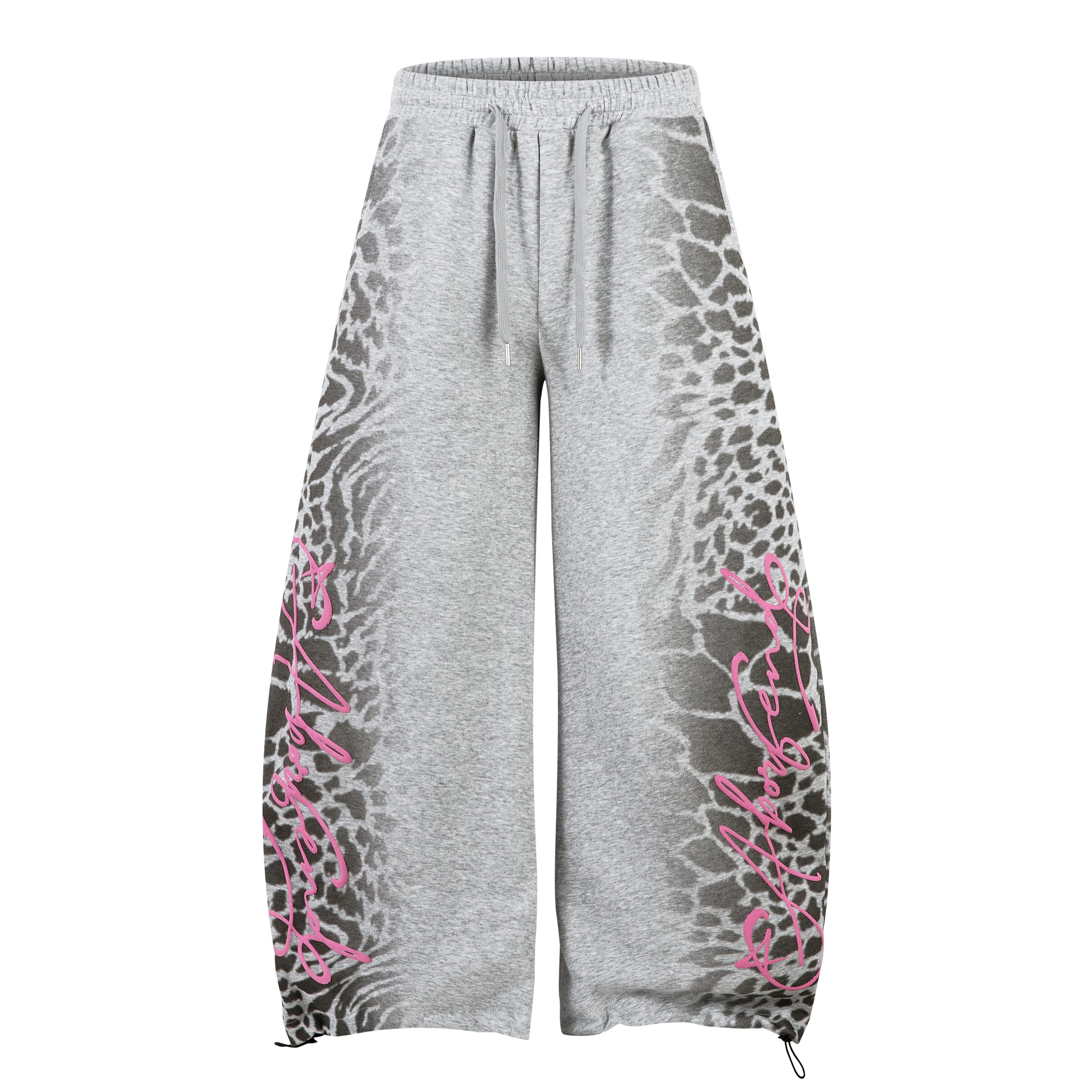 Omirad Leopard Fade Wide-Leg Sweatpants
