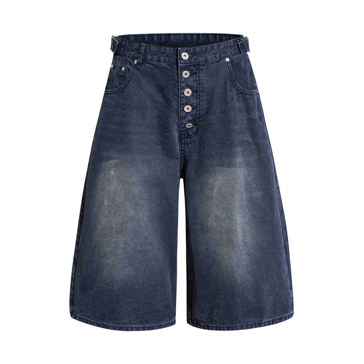 Omirad Vintage Wide-Leg Denim Shorts