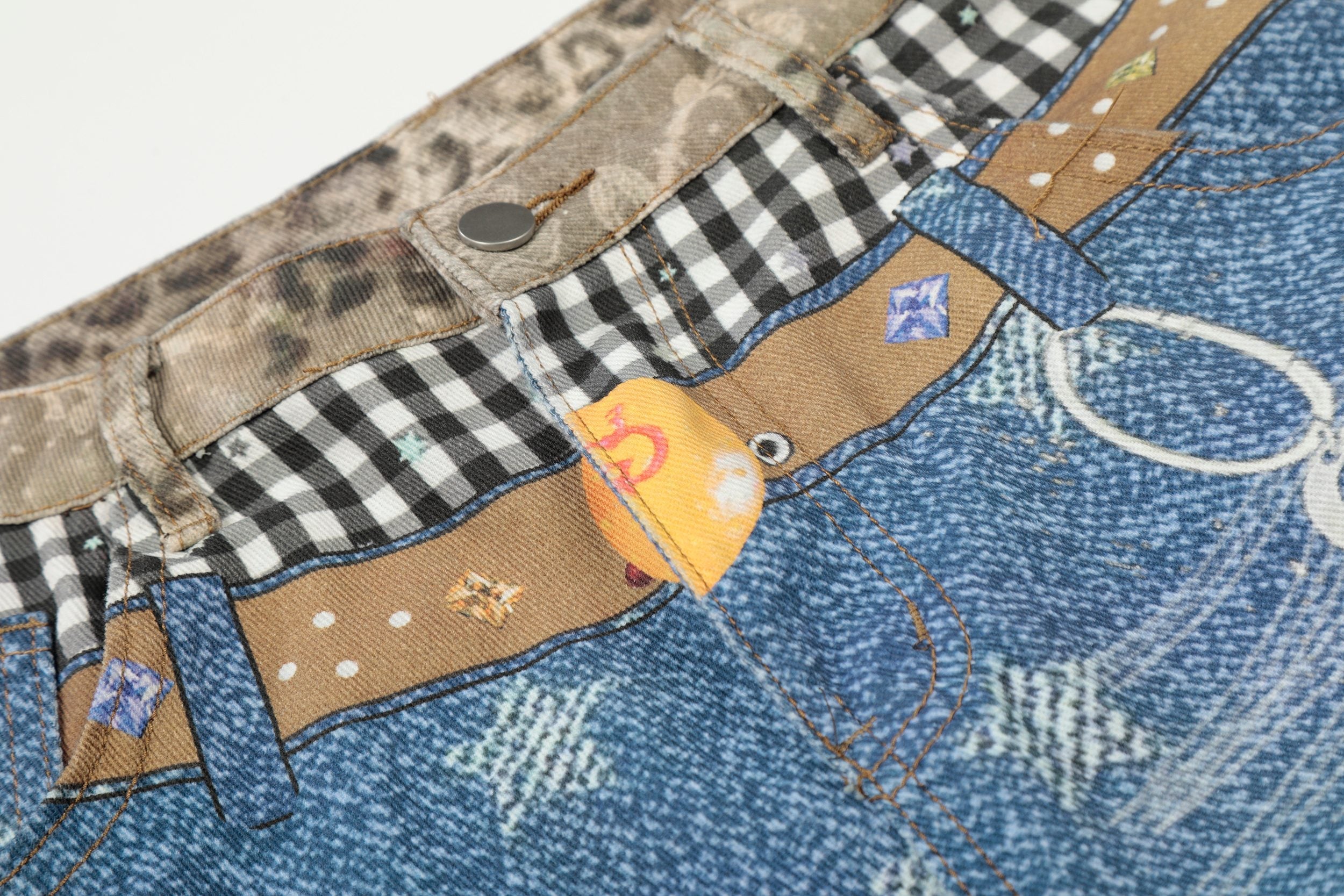 Omirad “Vintage Patchwork Denim Shorts”