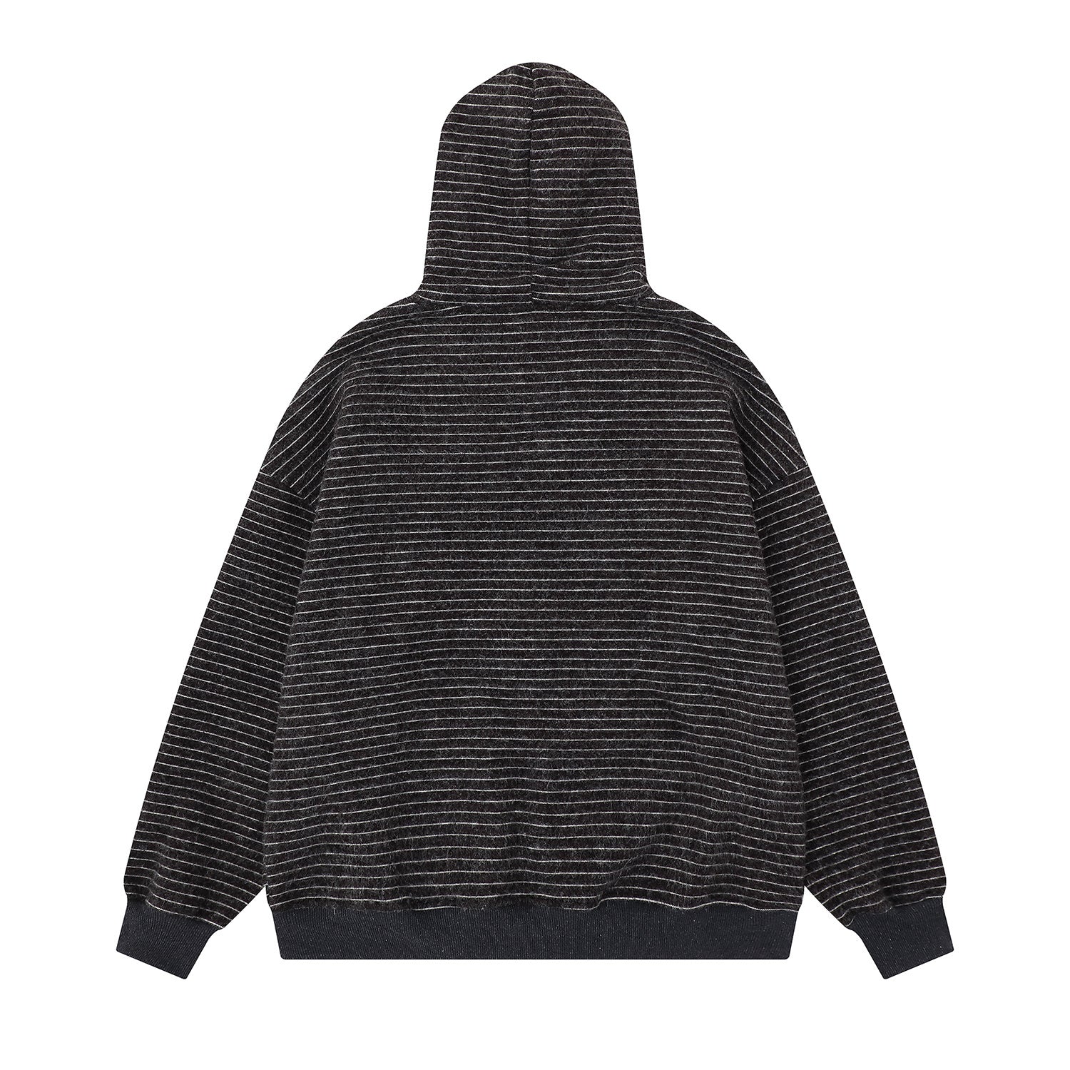 Omirad Striped Knit Zip Hoodie