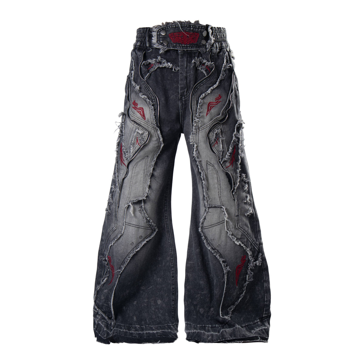 Omirad Distressed Panel Baggy Jeans