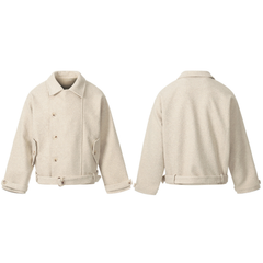 Omirad Belted Cropped Jacket