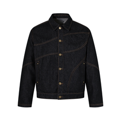Omirad Curved Seam Denim Jacket