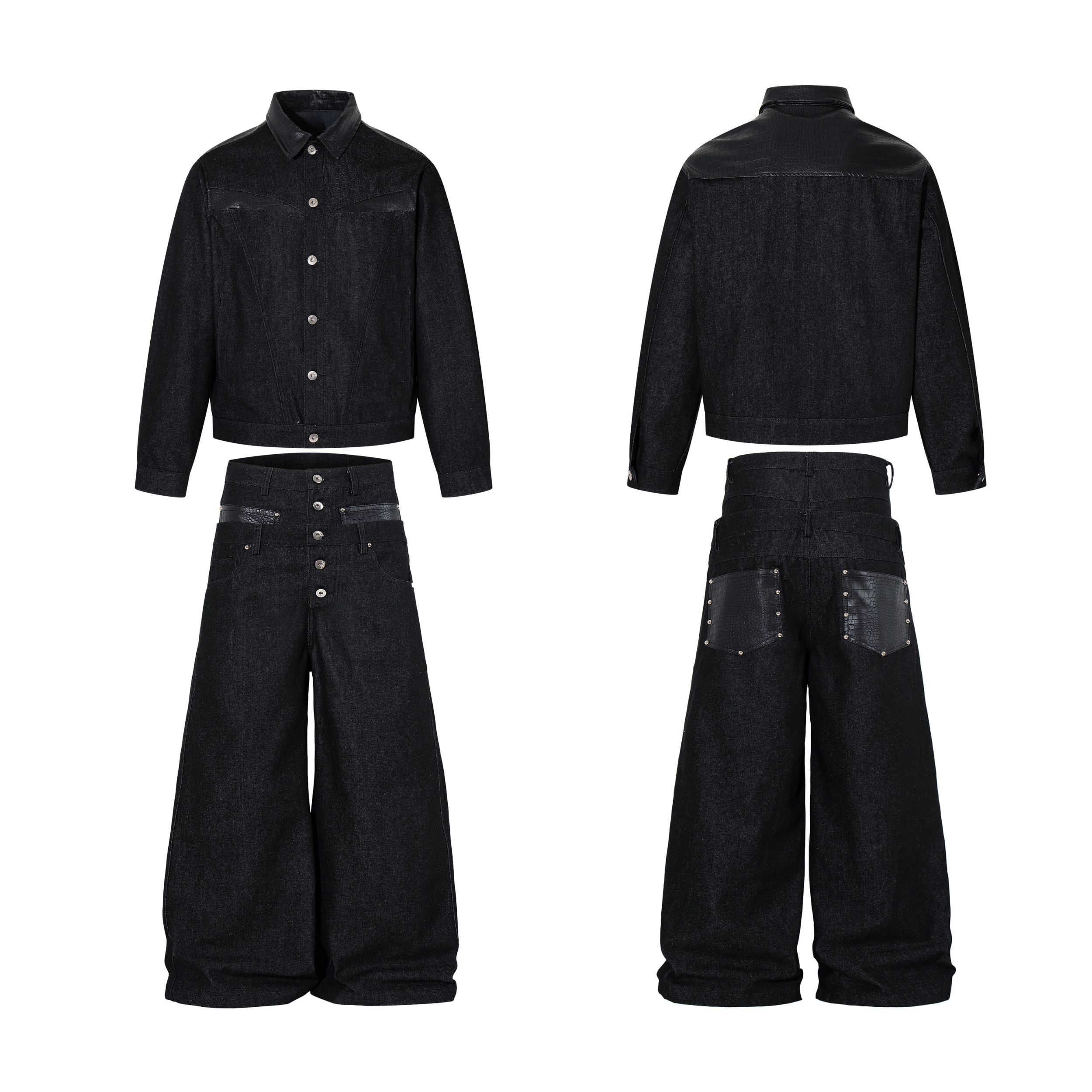 Omirad Denim Panel Jacket