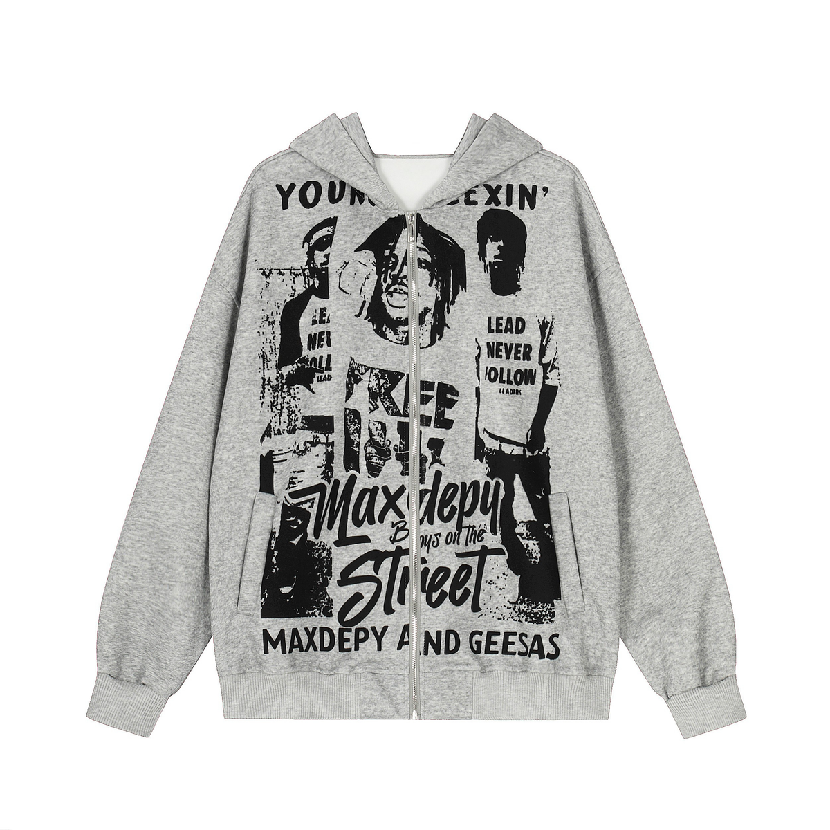 Omirad Street Manifesto Graphic Zip Hoodie