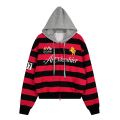 Omirad Striped Zip Hoodie