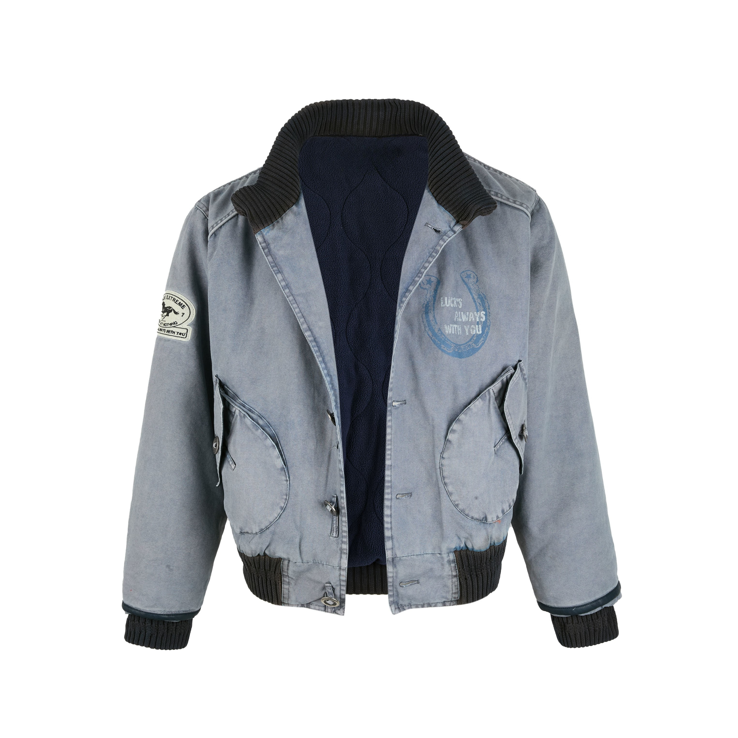 Omirad Vintage Washed Varsity Jacket