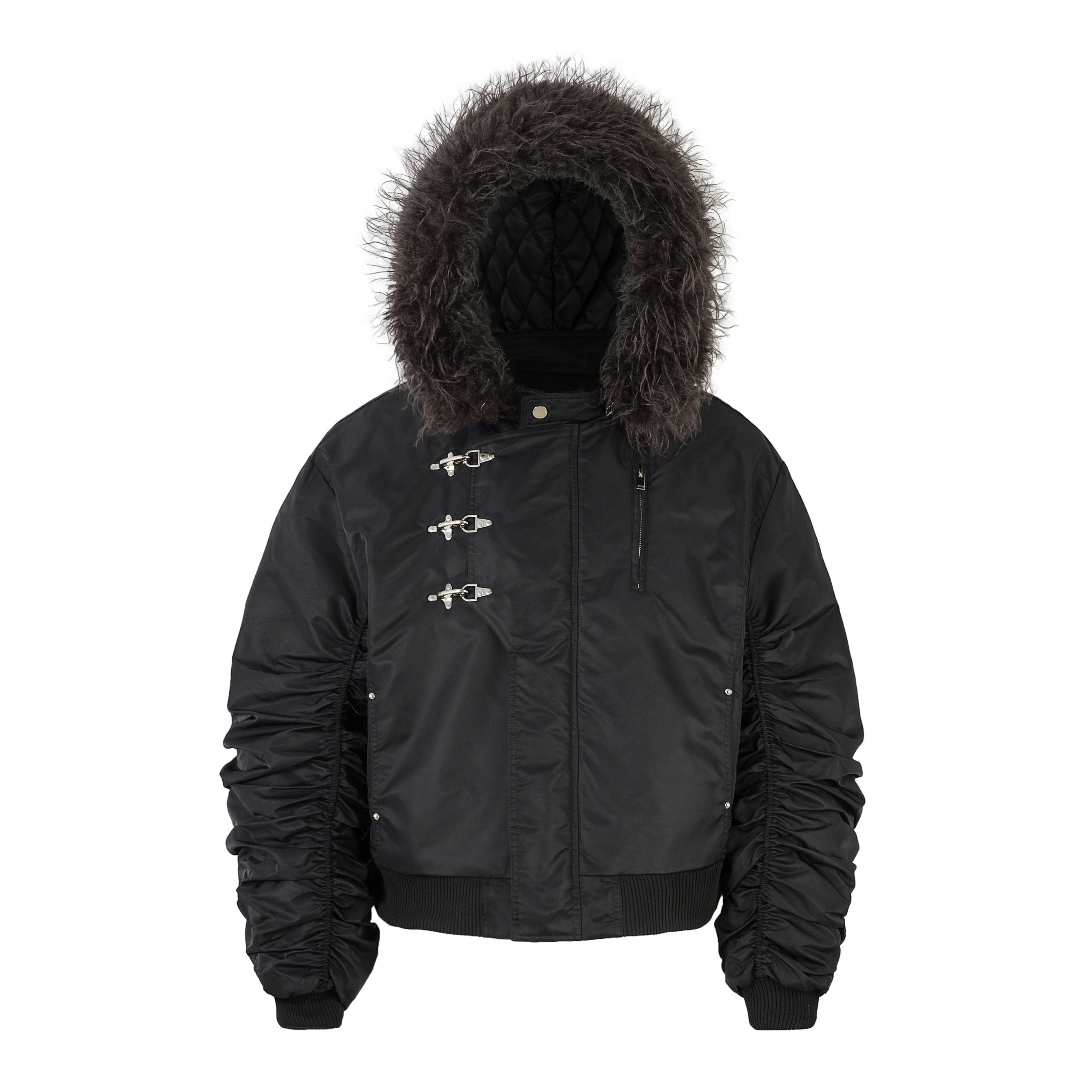 Omirad Toggle-Lock Fur Hood Jacket