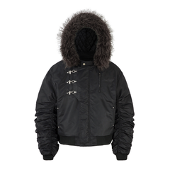 Omirad Toggle-Lock Fur Hood Jacket