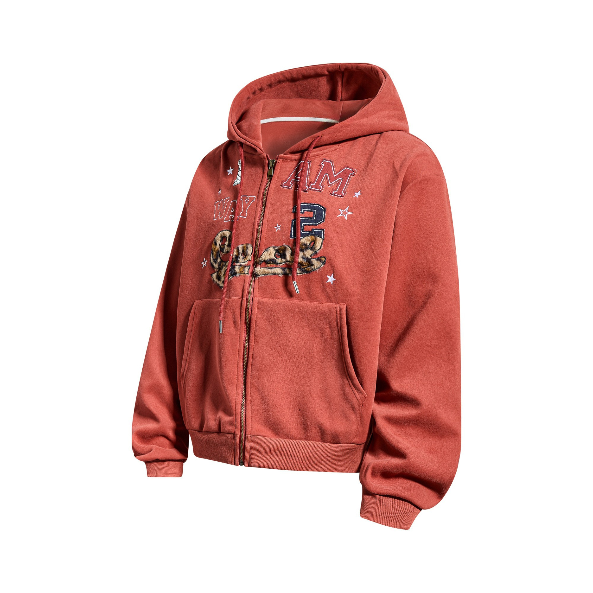 Omirad Vintage Graphic Zip Hoodie