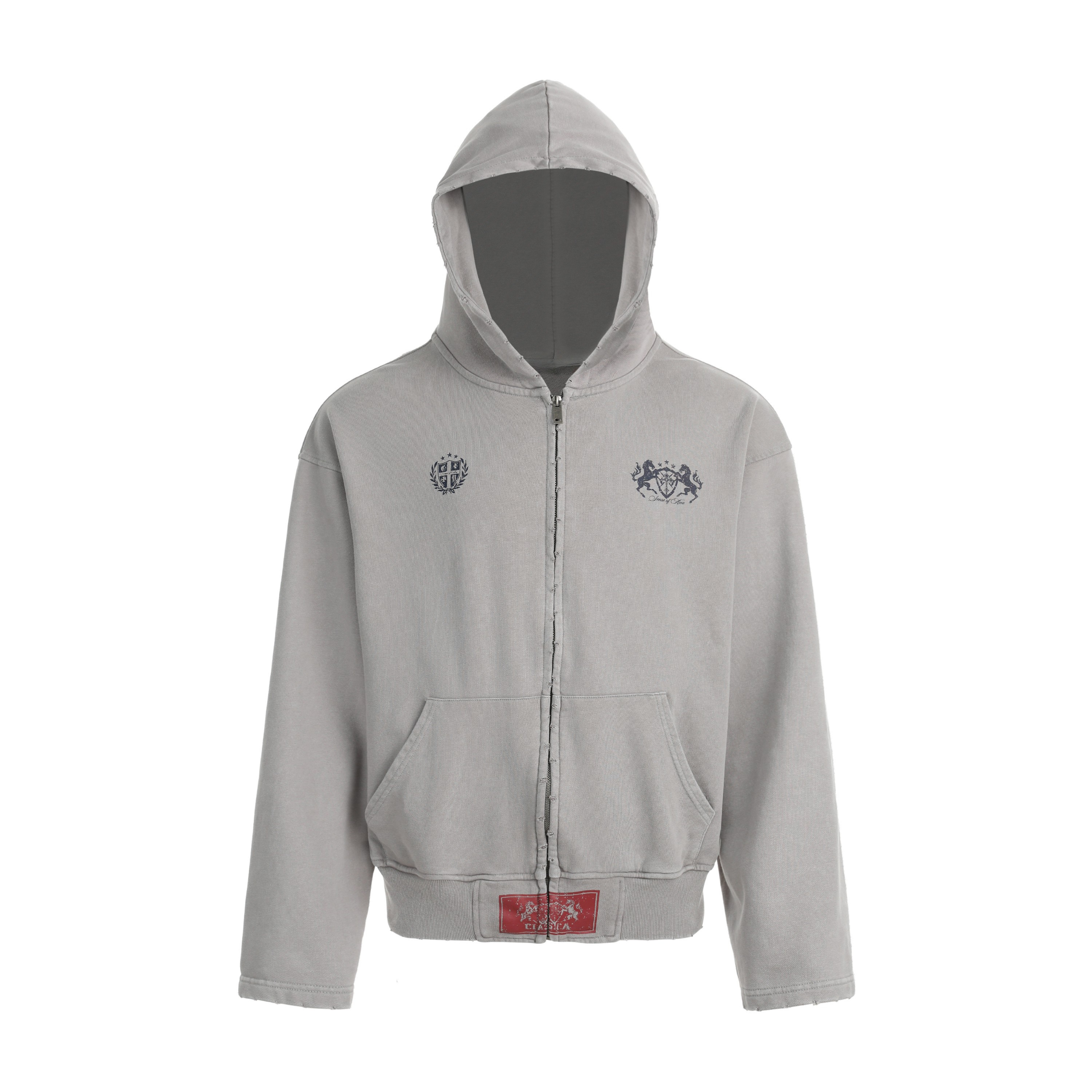 Omirad Vintage Crest Zip Hoodie