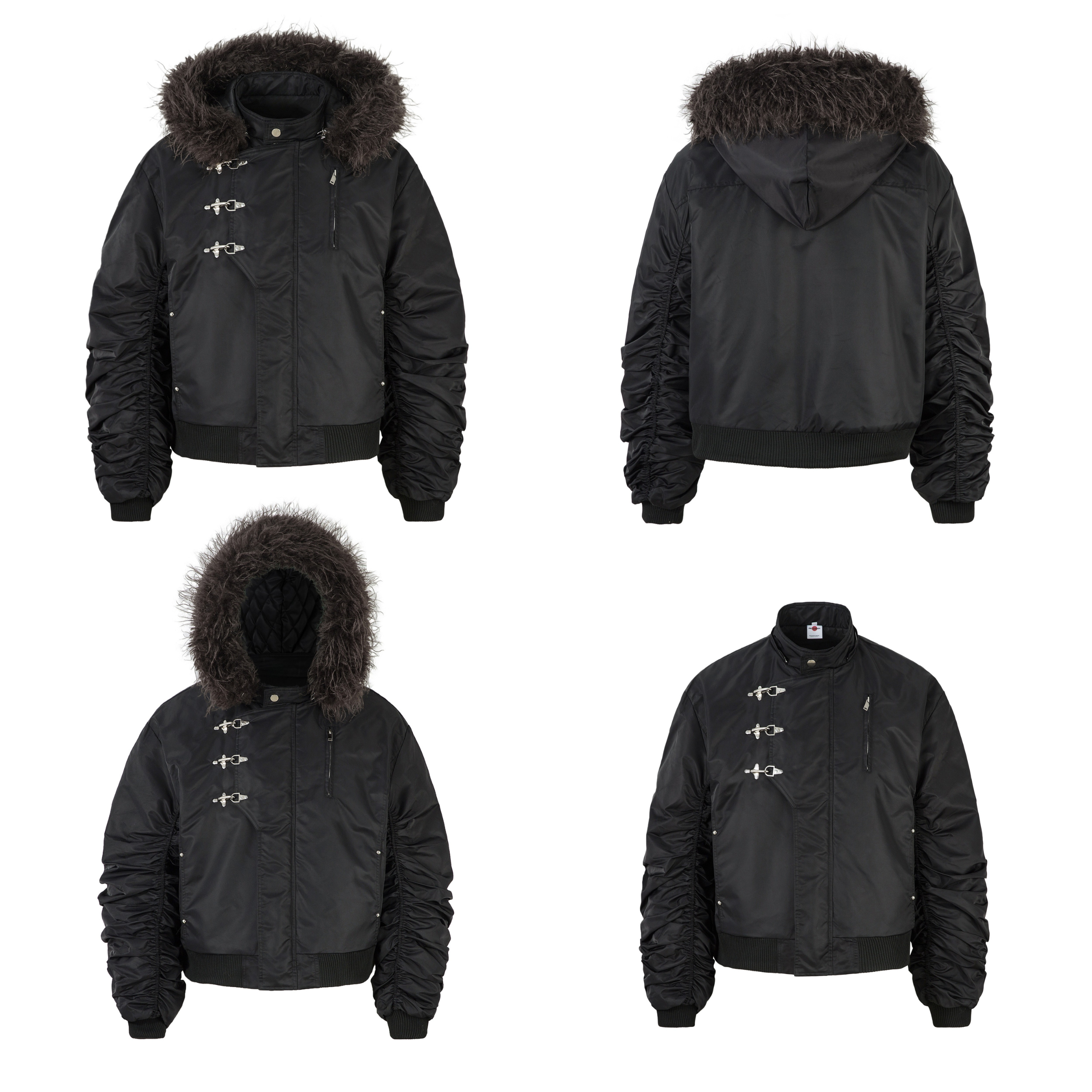 Omirad Toggle-Lock Fur Hood Jacket