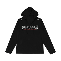 Omirad Gothic Logo Hooded Long Sleeve