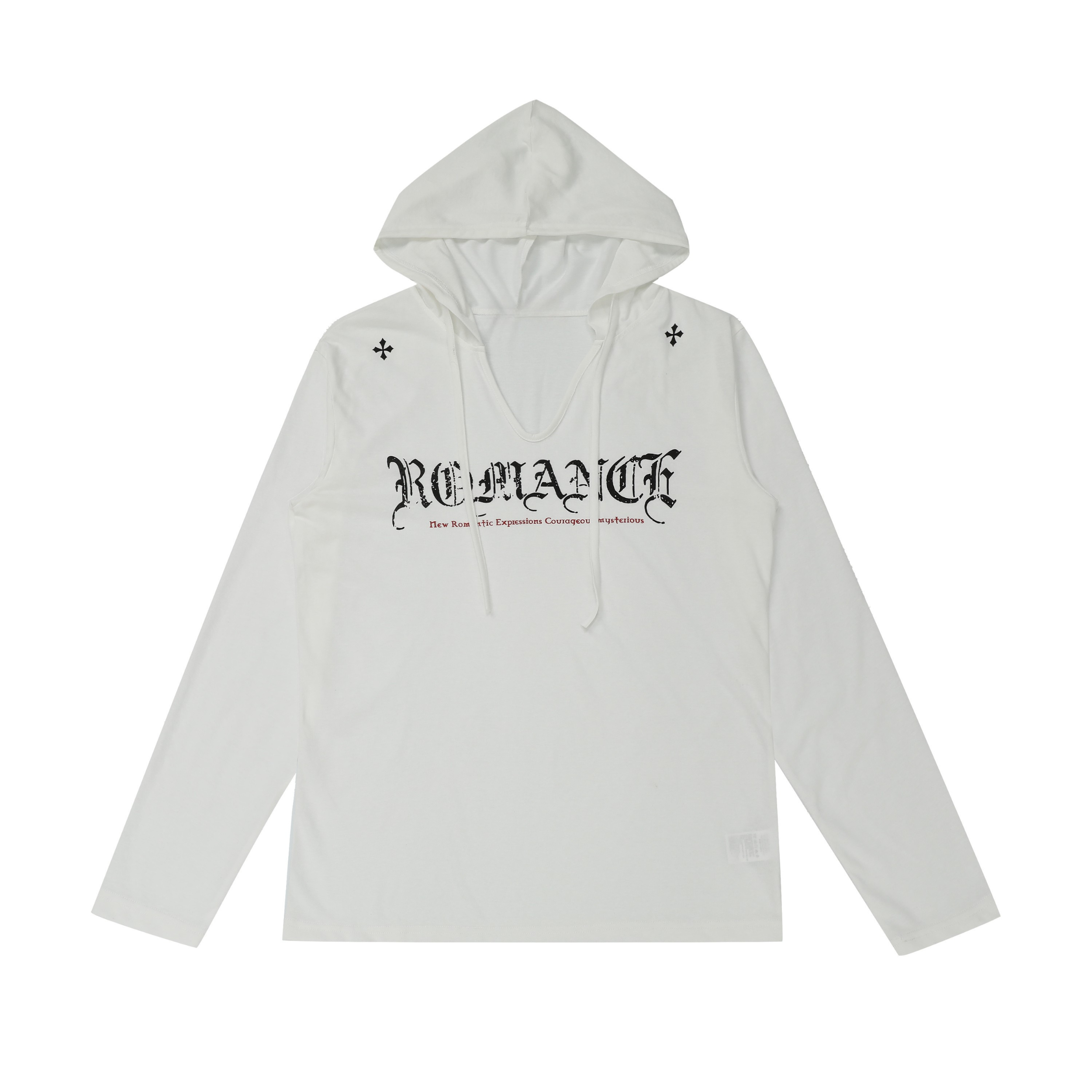 Omirad Gothic Logo Hooded Long Sleeve