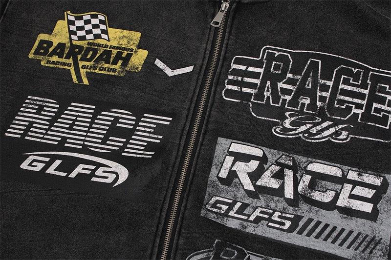 Omirad Racing Graphic Zip Hoodie