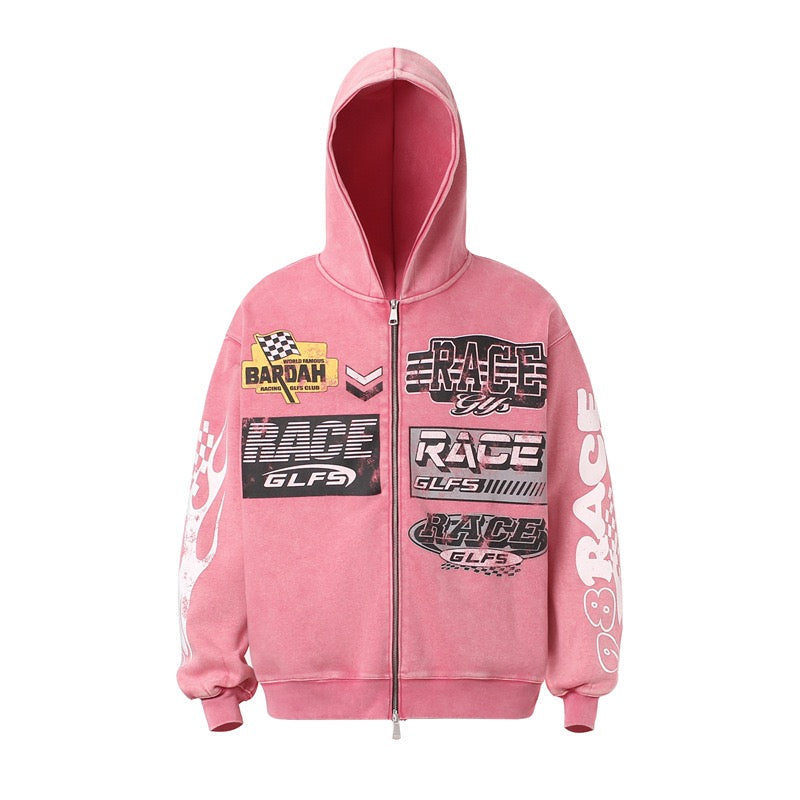 Omirad Racing Graphic Zip Hoodie