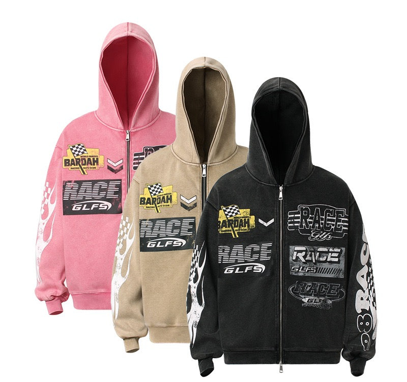 Omirad Racing Graphic Zip Hoodie