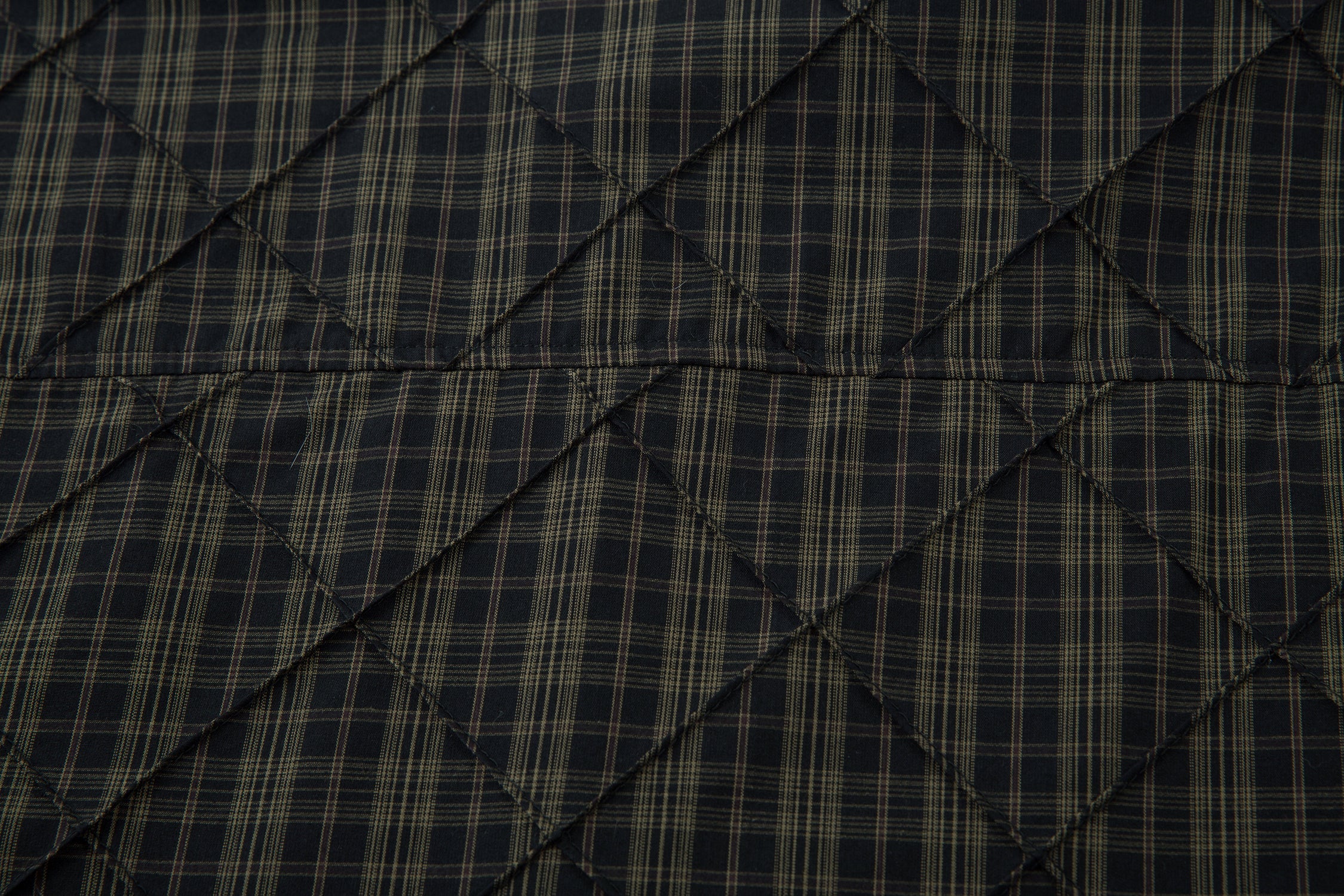 Omirad Layered Quilted Plaid Shirt
