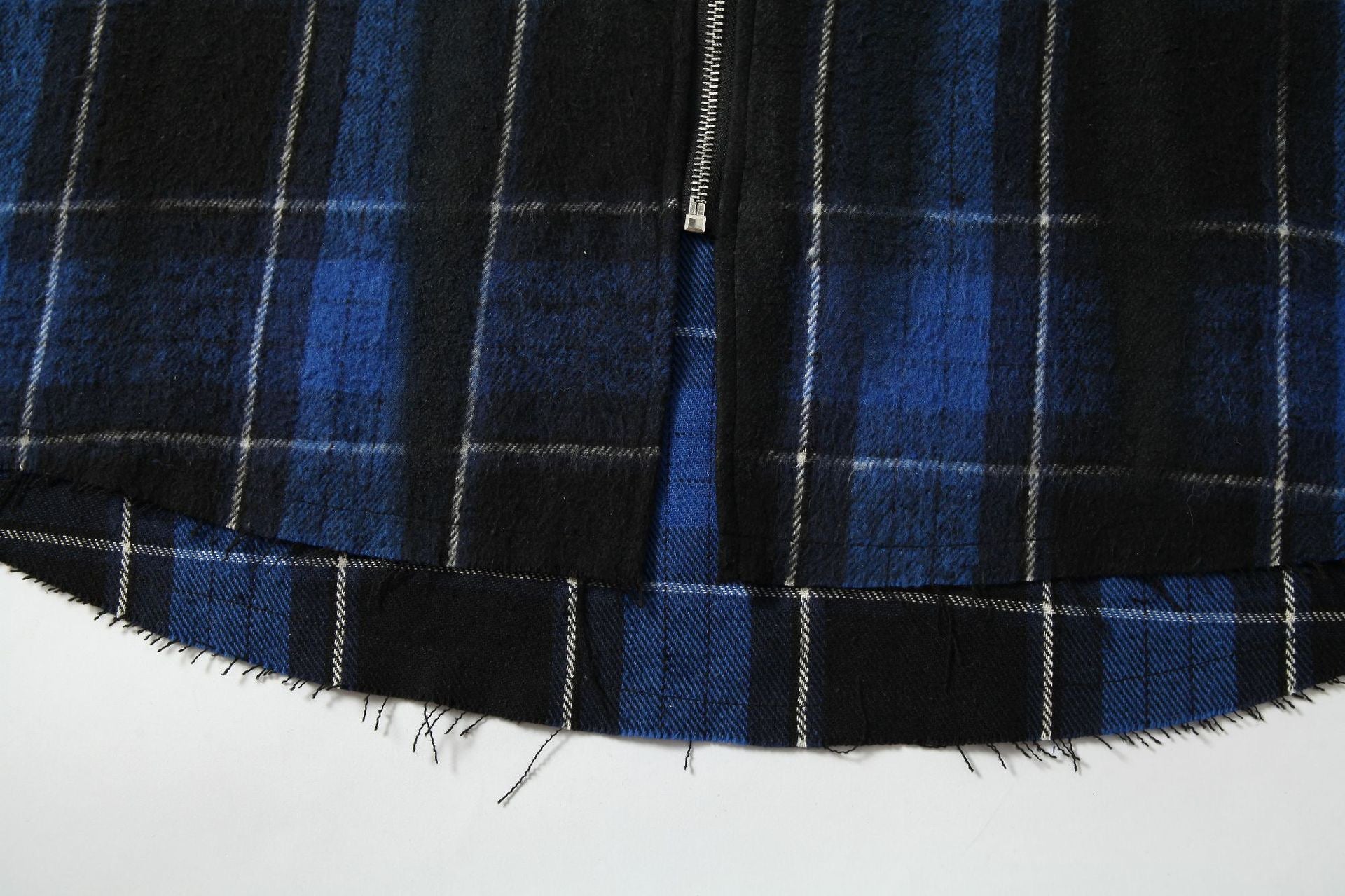 Omirad Plaid Embroidered Hooded Jacket