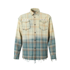 Omirad Gradient Plaid Shirt