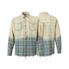 Omirad Gradient Plaid Shirt