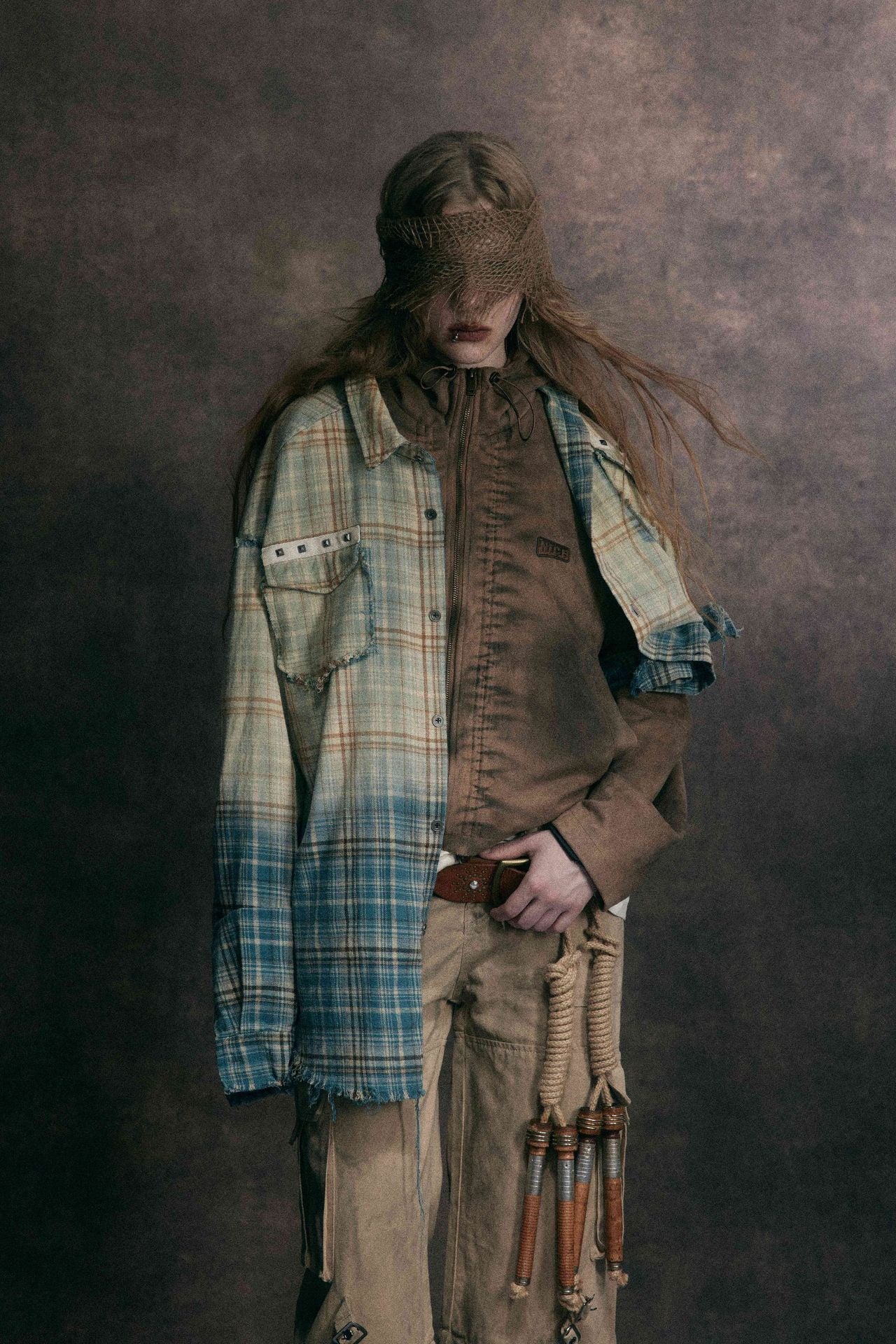 Omirad Gradient Plaid Shirt