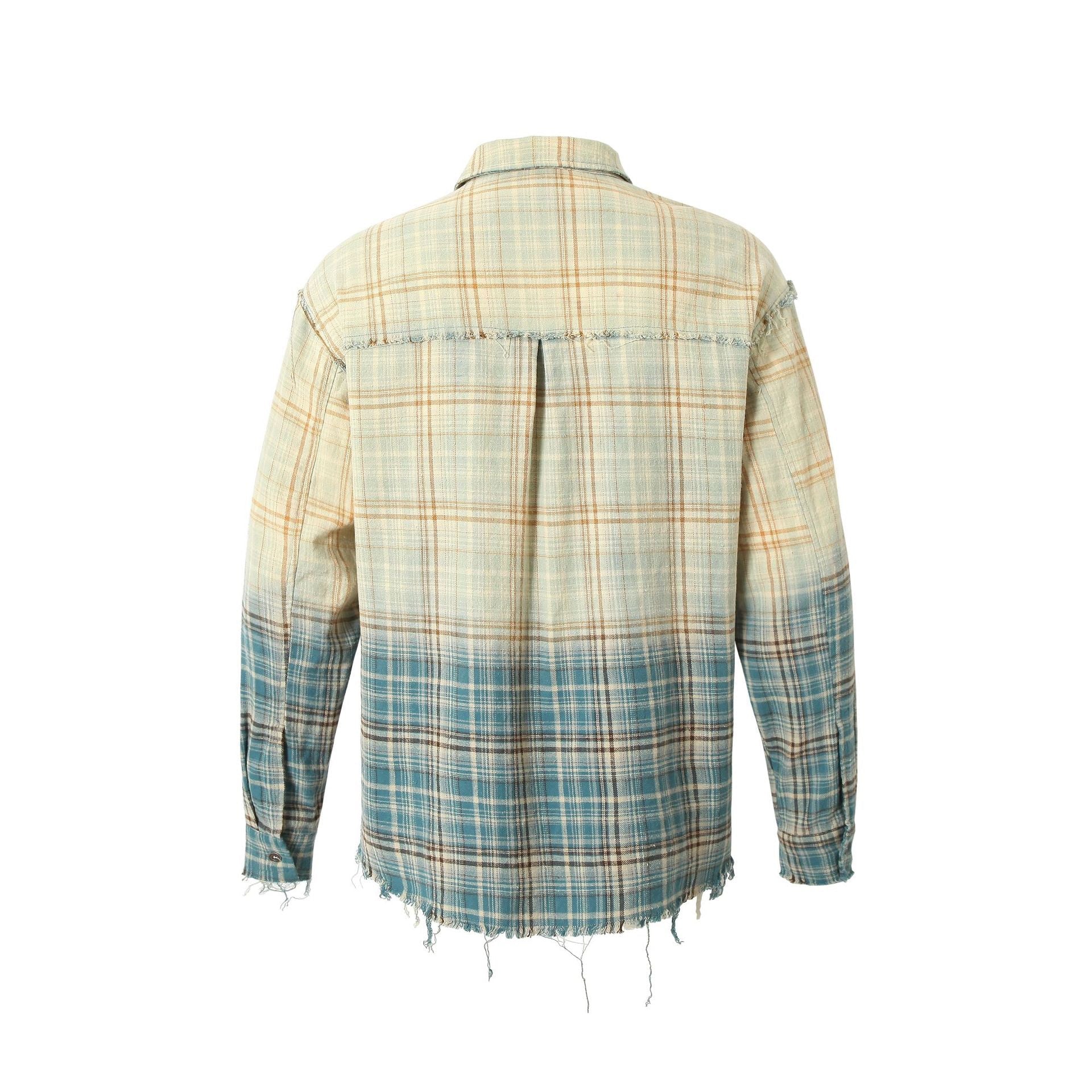 Omirad Gradient Plaid Shirt