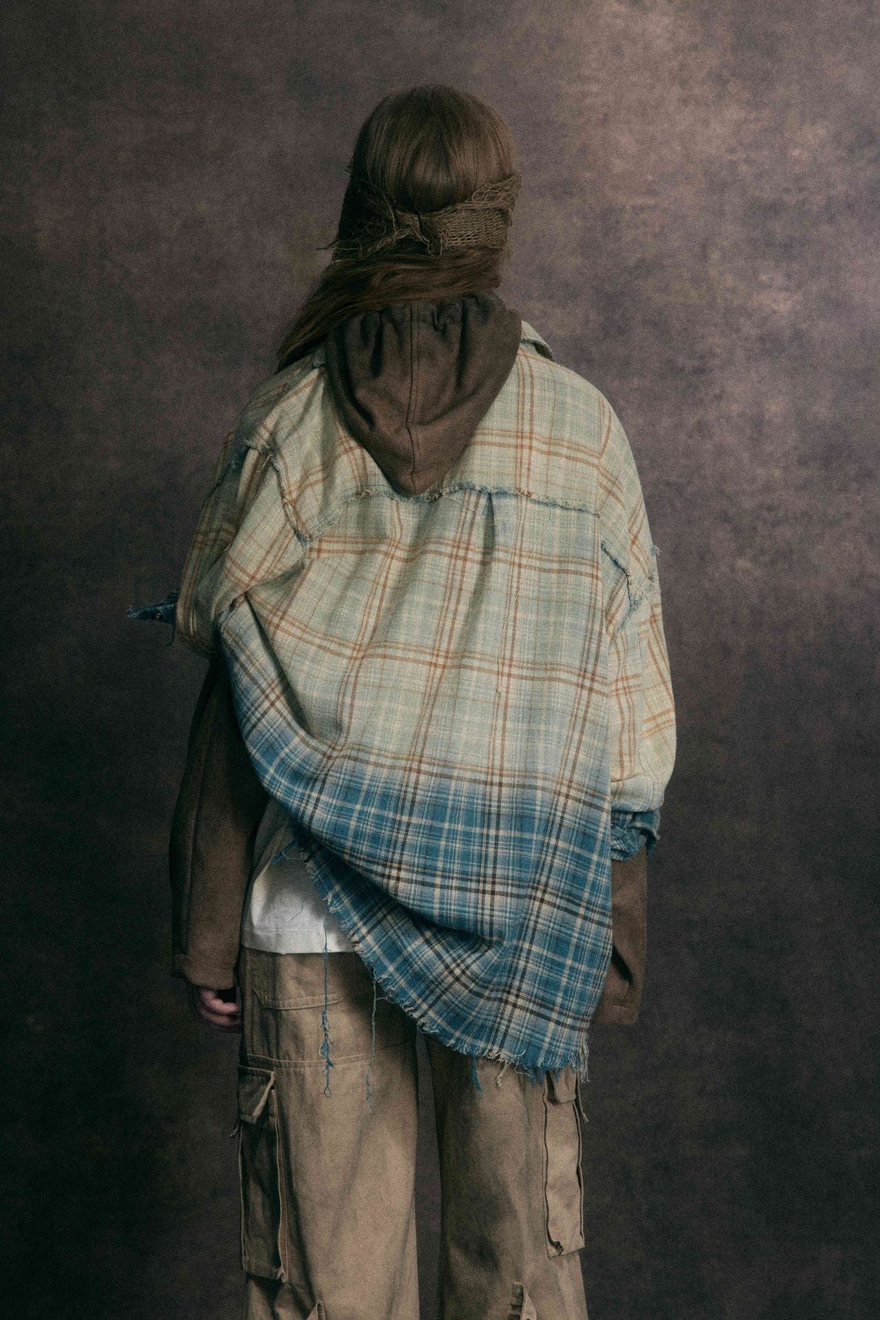 Omirad Gradient Plaid Shirt