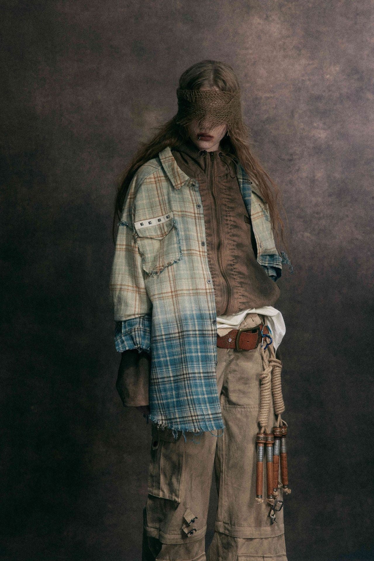 Omirad Gradient Plaid Shirt