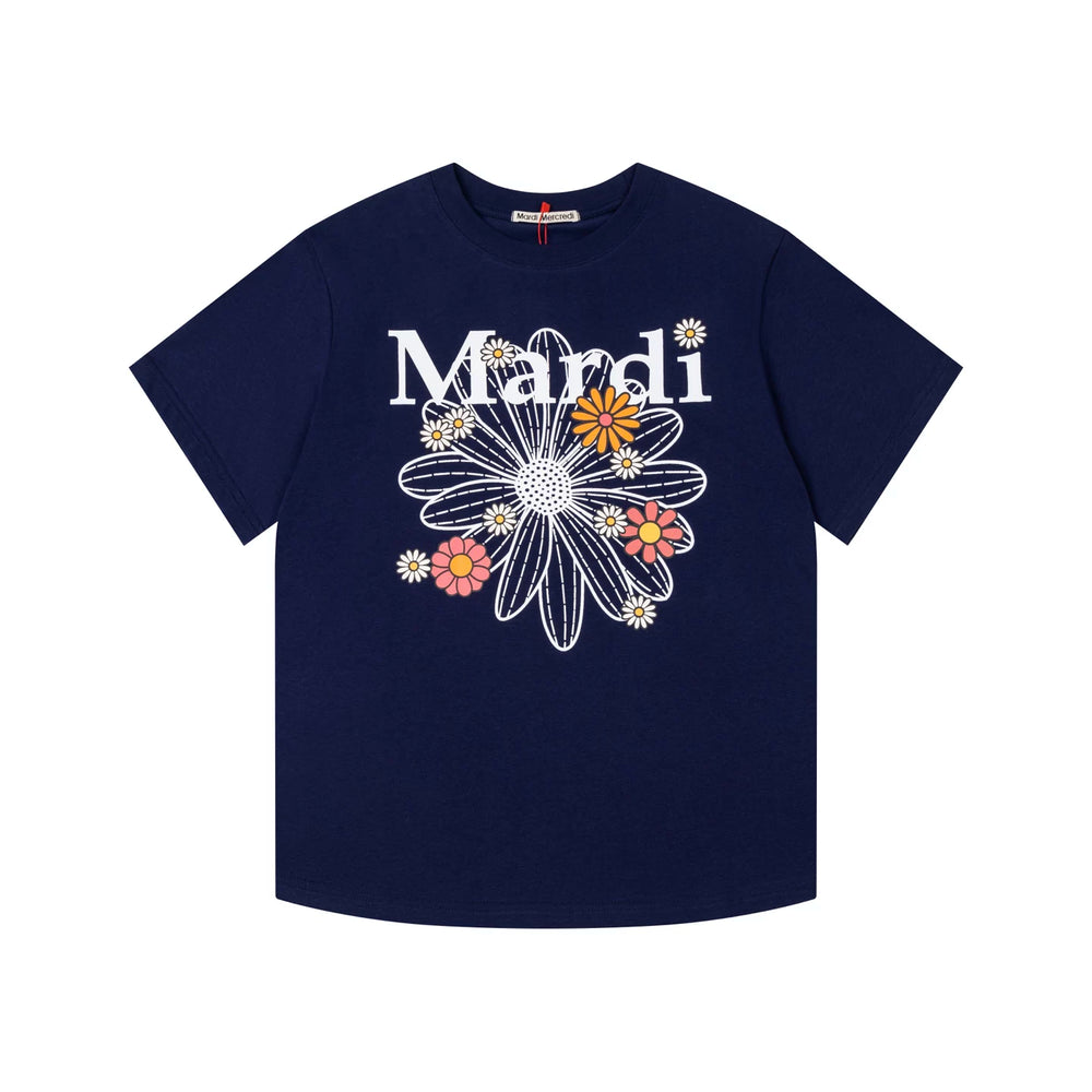 Mardi Daisy Print Summer Casual Cotton Tee Unisex