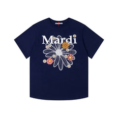 Mardi Daisy Print Summer Casual Cotton Tee Unisex