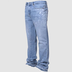 Men's Japanese Vintage Embroidered Straight Leg Denim Jeans